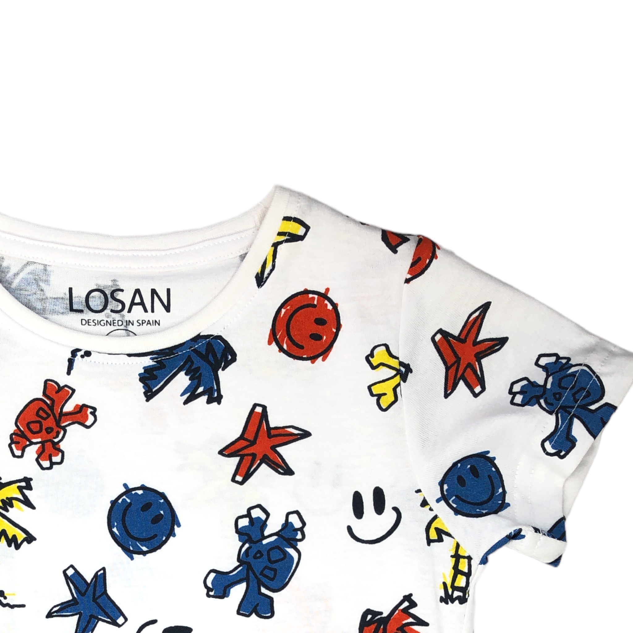 Foto 3 pulgar | Playera Manga Corta Losan Smile para Niño