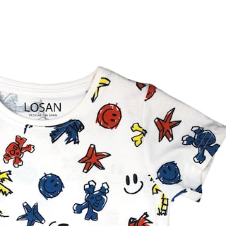 Foto 2 | Playera Manga Corta Losan Smile para Niño
