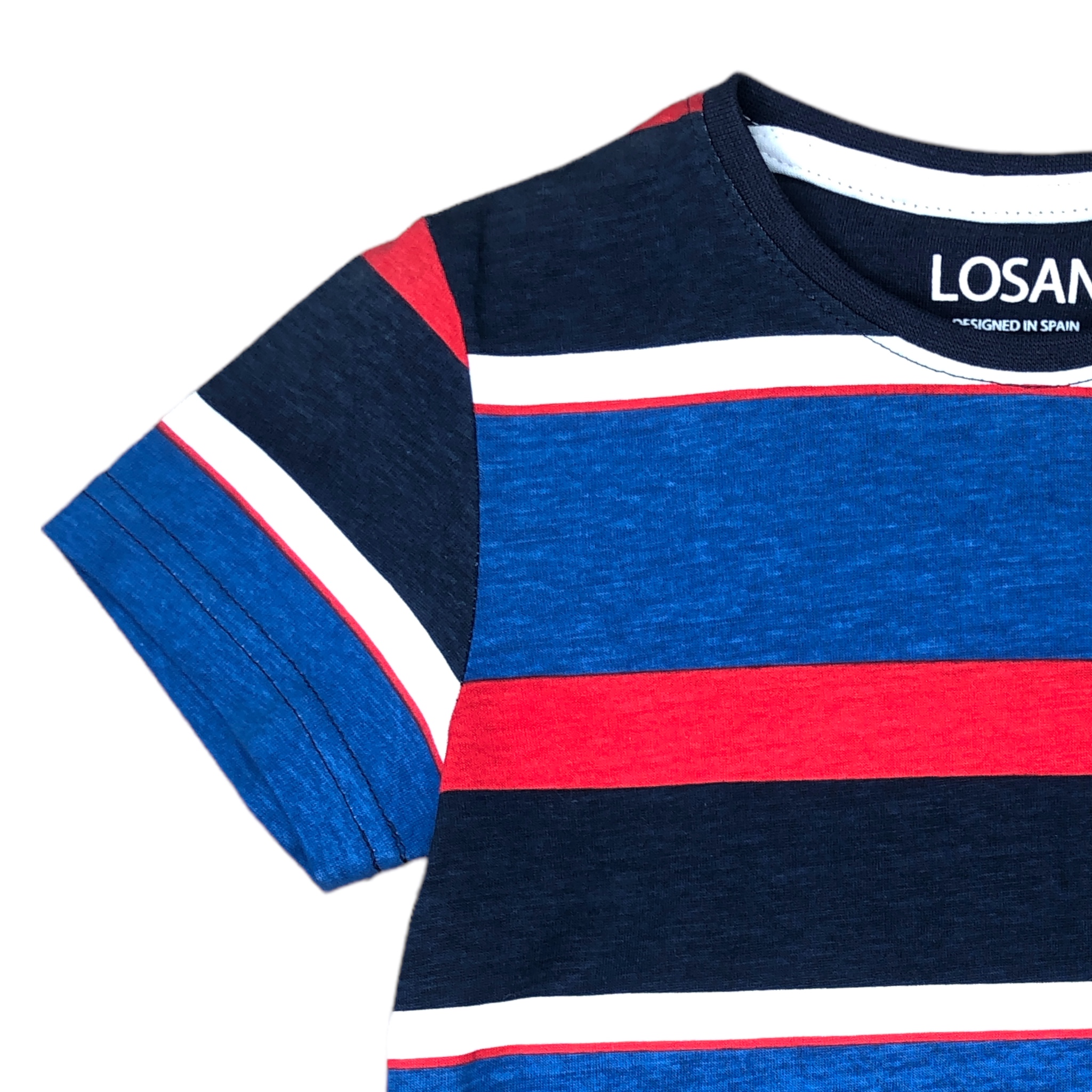 Foto 3 pulgar | Playera Losan Manga Corta Go For It Multicolor para Niño