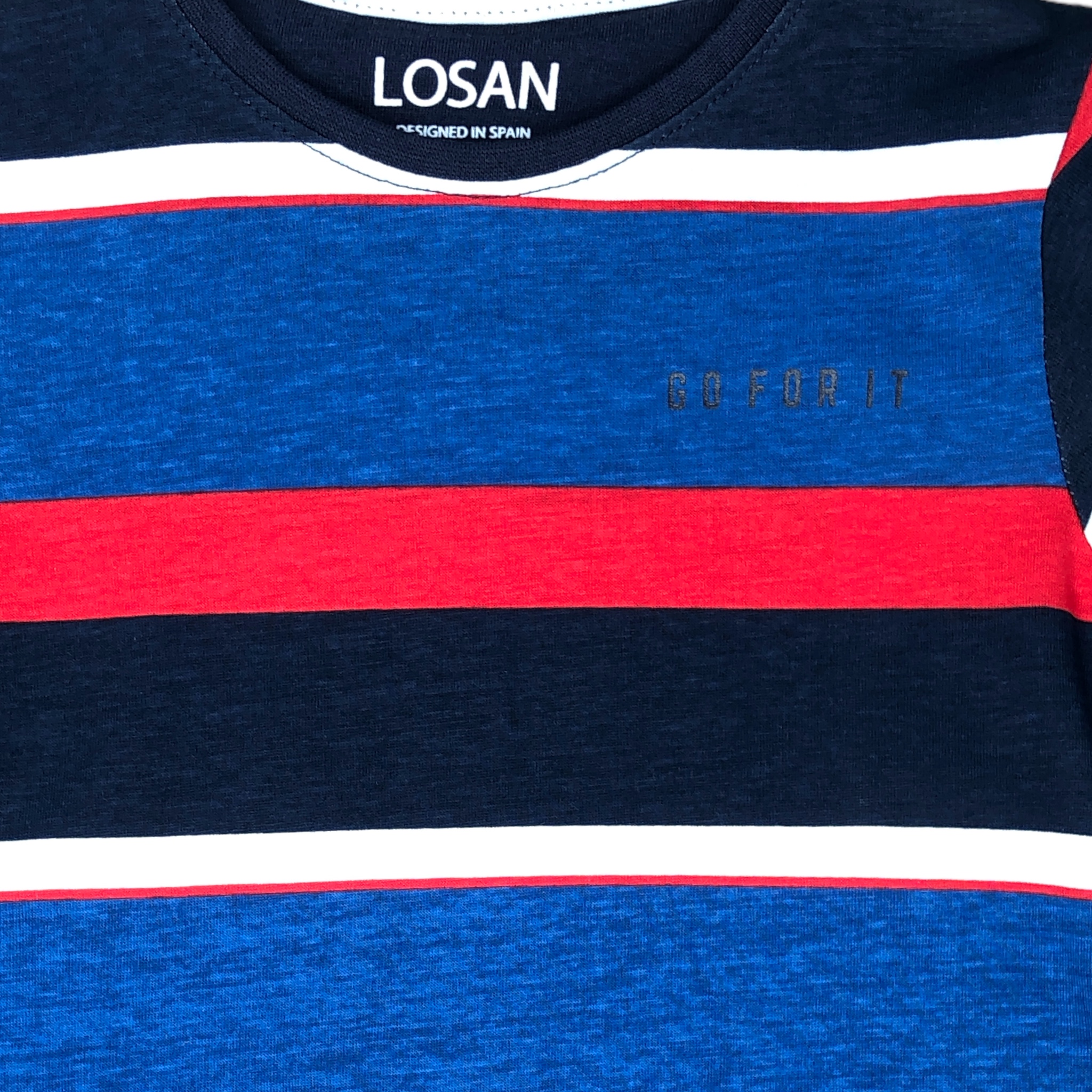 Foto 4 pulgar | Playera Losan Manga Corta Go For It Multicolor para Niño