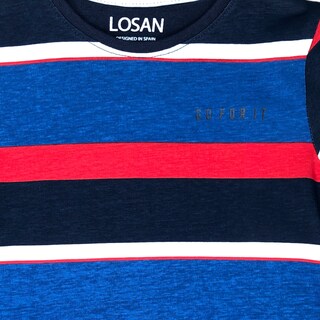Foto 3 | Playera Losan Manga Corta Go For It Multicolor para Niño