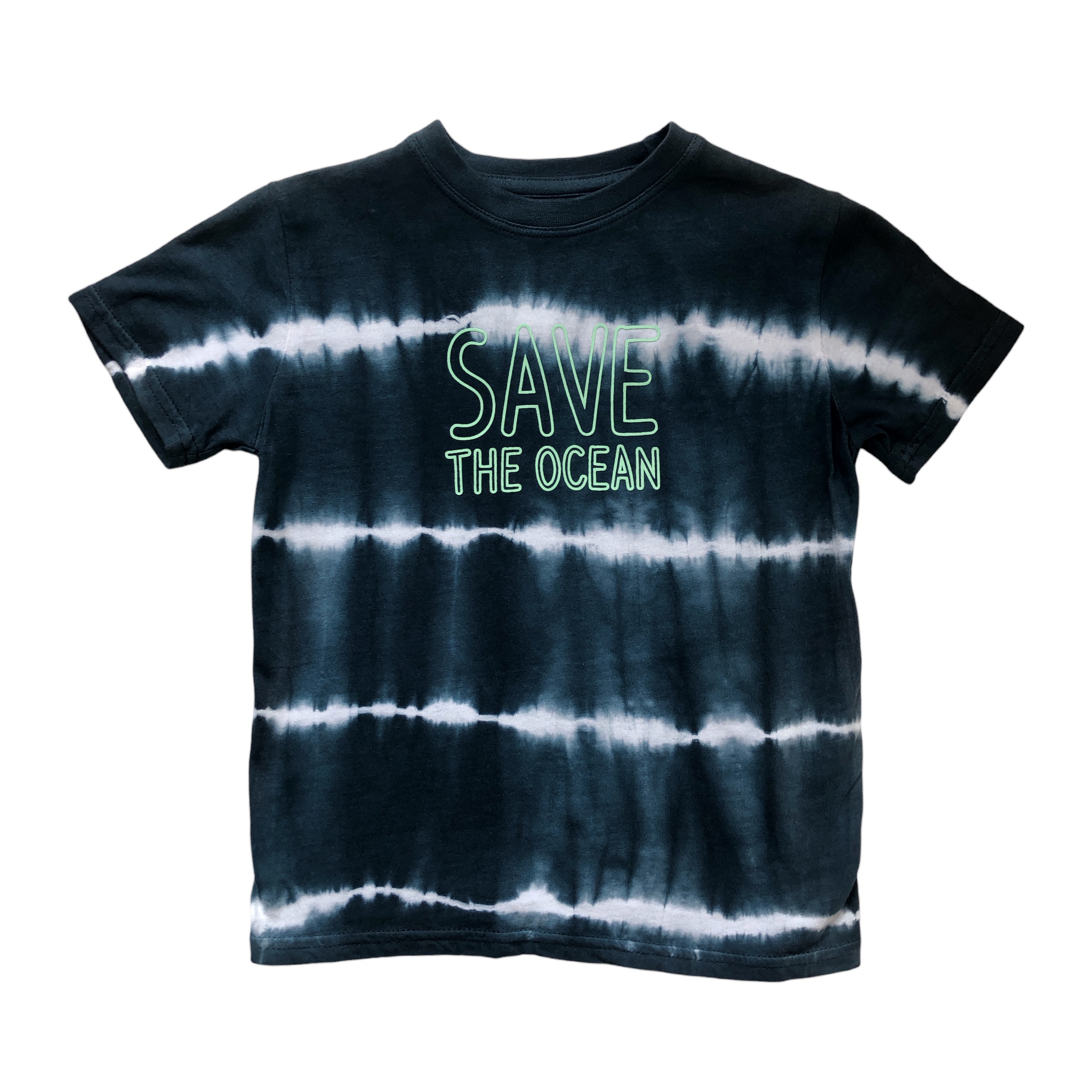 Playera Losan 215-1018AL color Azul Save The Ocean para Niño