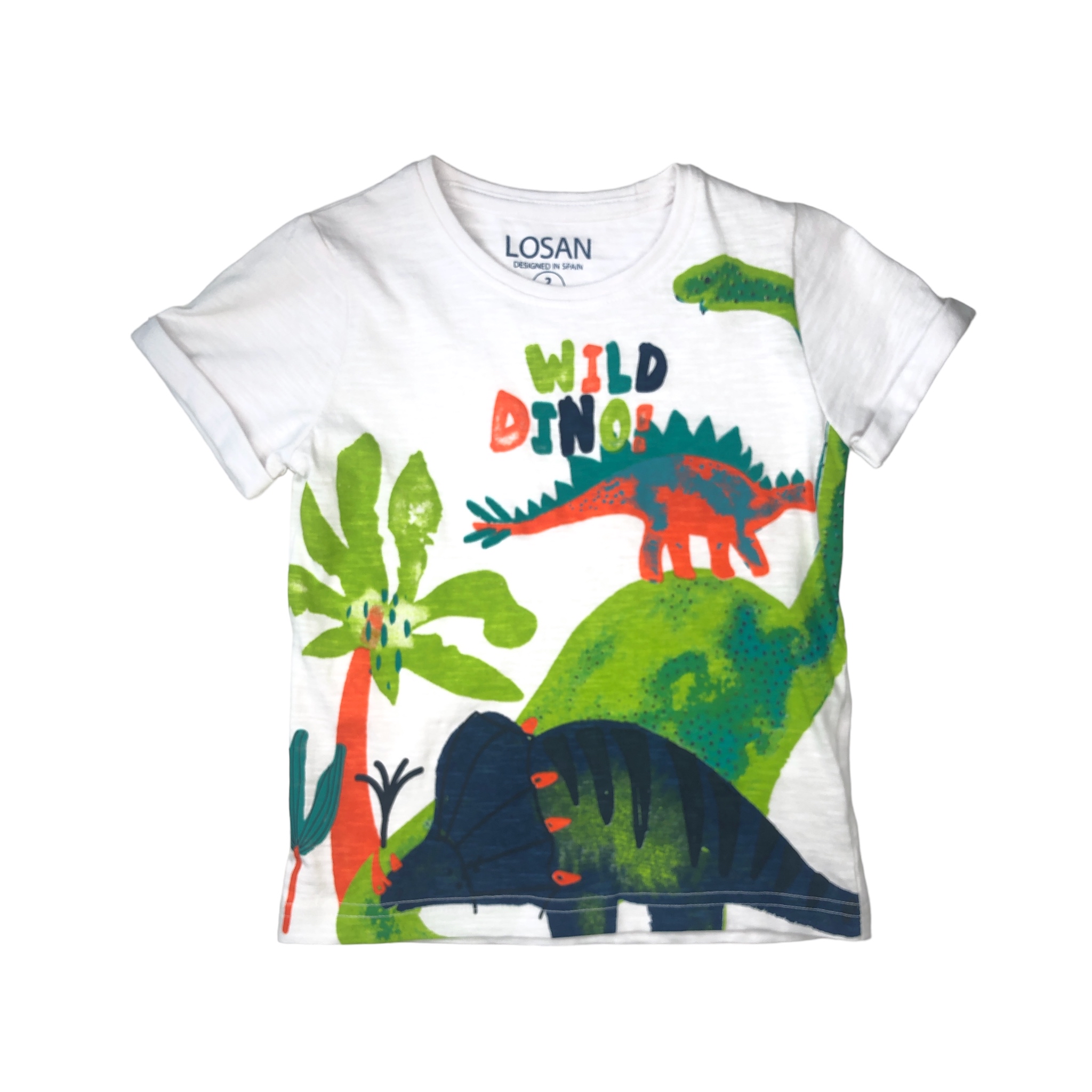 Playera Dinos Losan Wild Dino! Manga Corta Para Niño