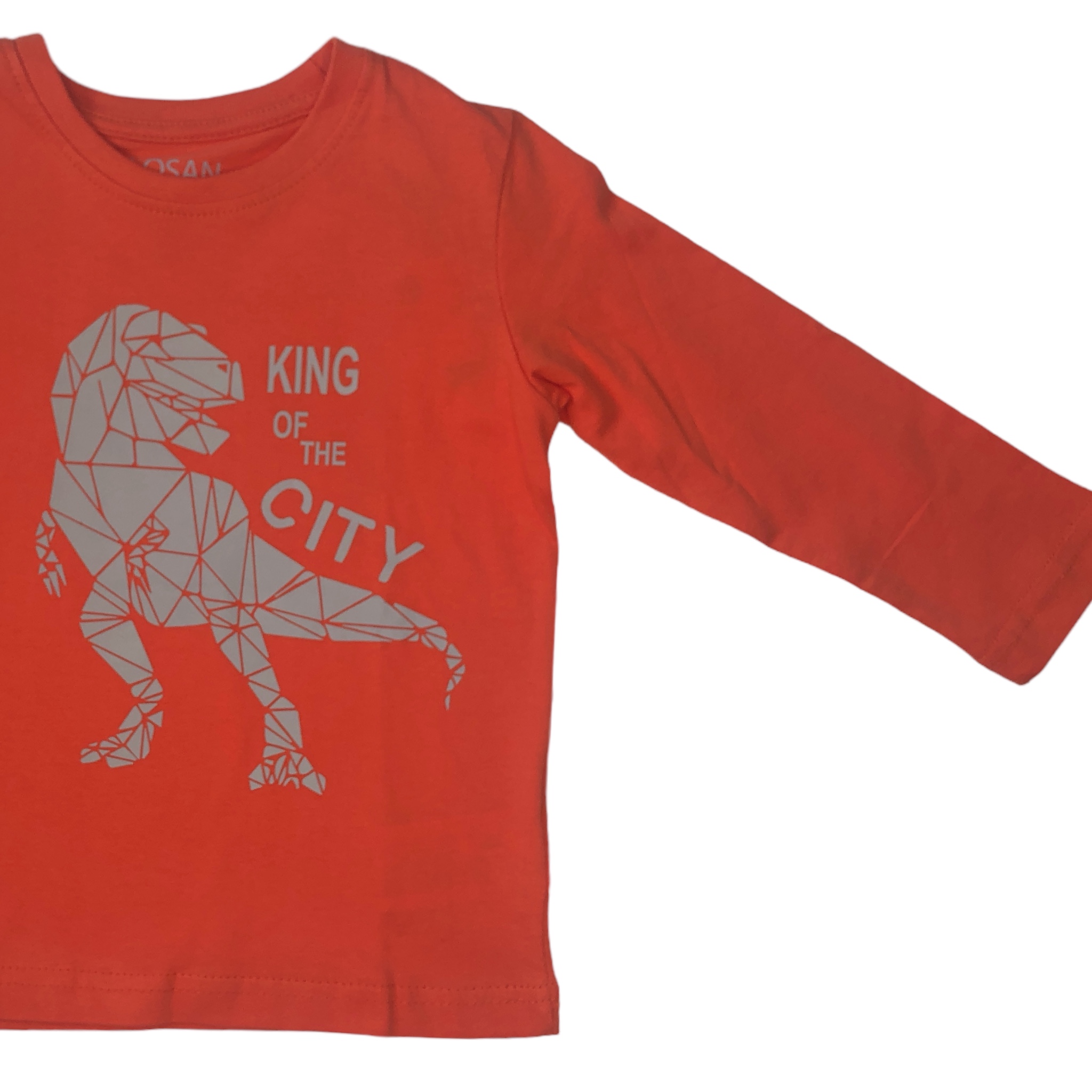 Foto 3 pulgar | Playera para Niño Losan Rex King Of The City color Naranja