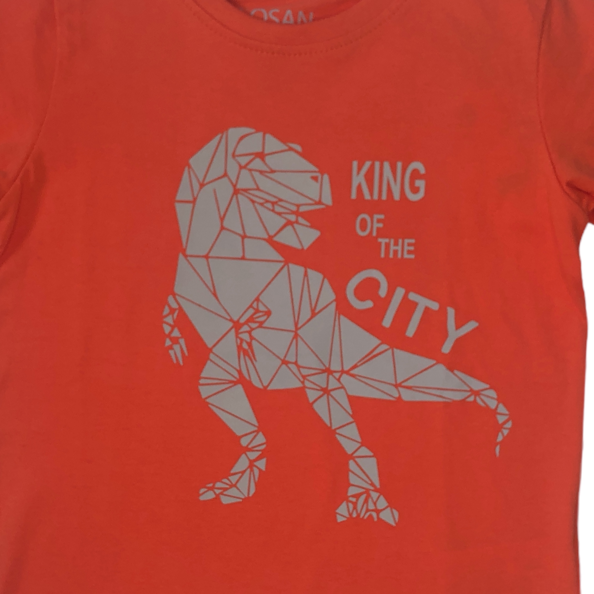 Foto 4 pulgar | Playera para Niño Losan Rex King Of The City color Naranja