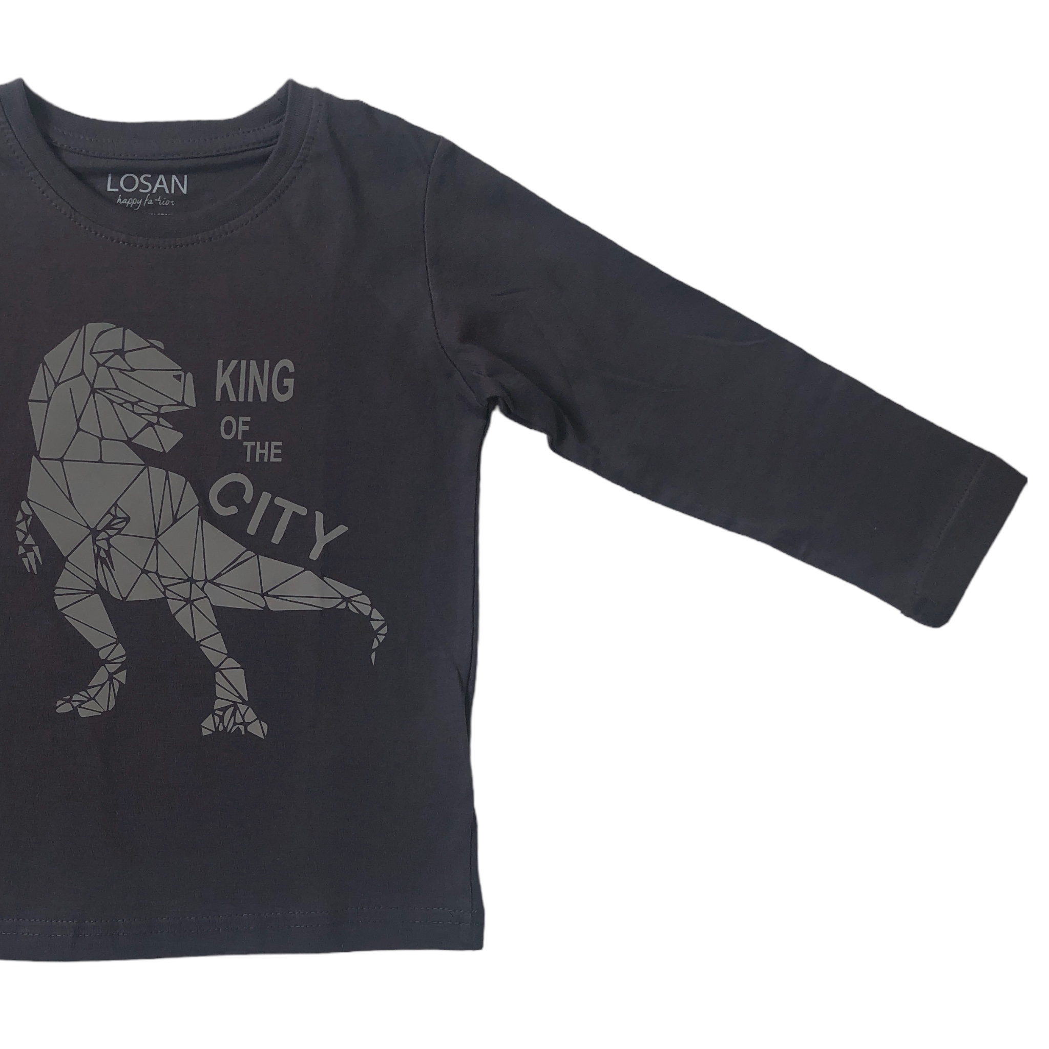 Foto 4 pulgar | Playera Rex Losan King Of The City Gris para Niño