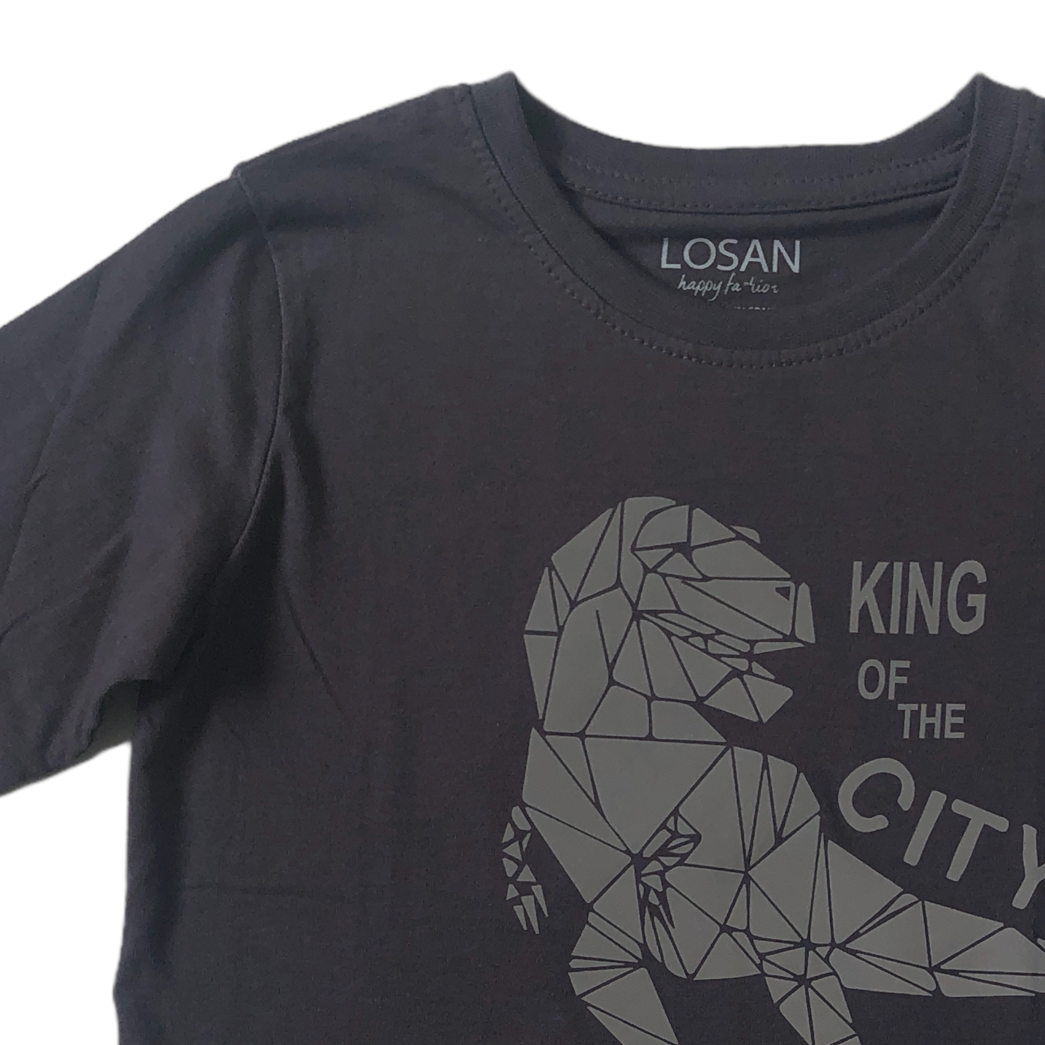 Foto 6 pulgar | Playera Rex Losan King Of The City Gris para Niño