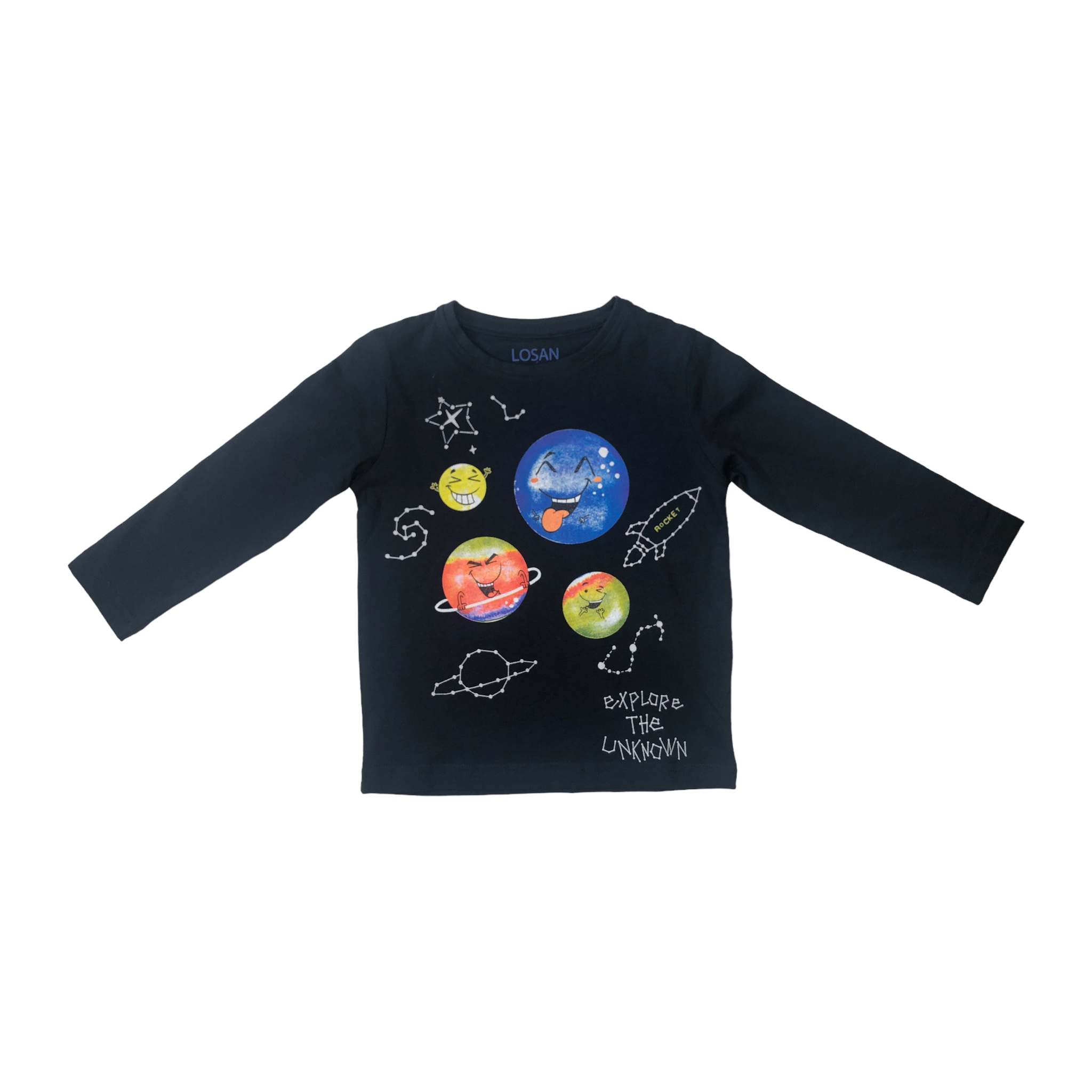 Foto 2 pulgar | Playera con Diseños de Planetas Losan para Niño