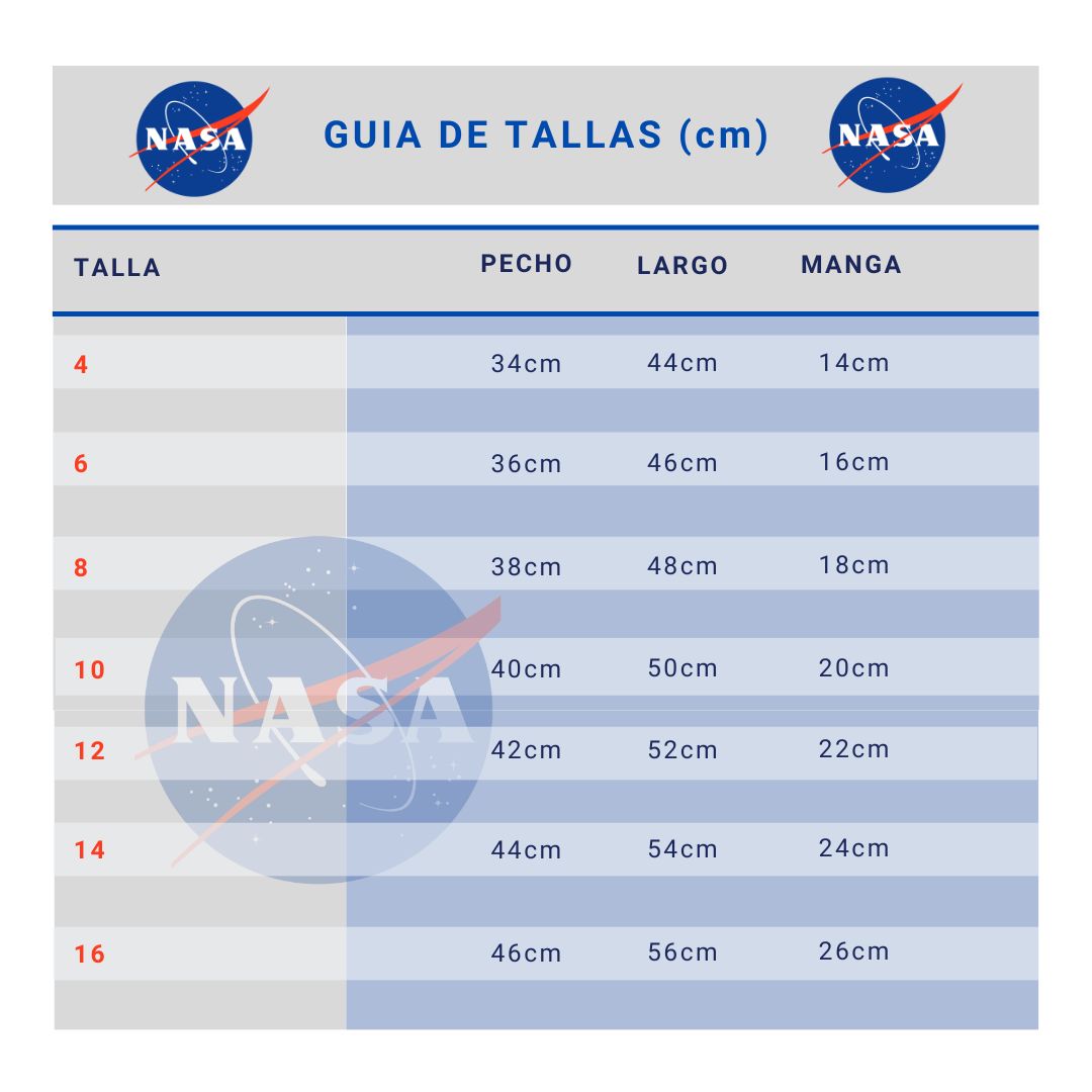 Foto 6 pulgar | Playera Nasa Para Niño 100% Original