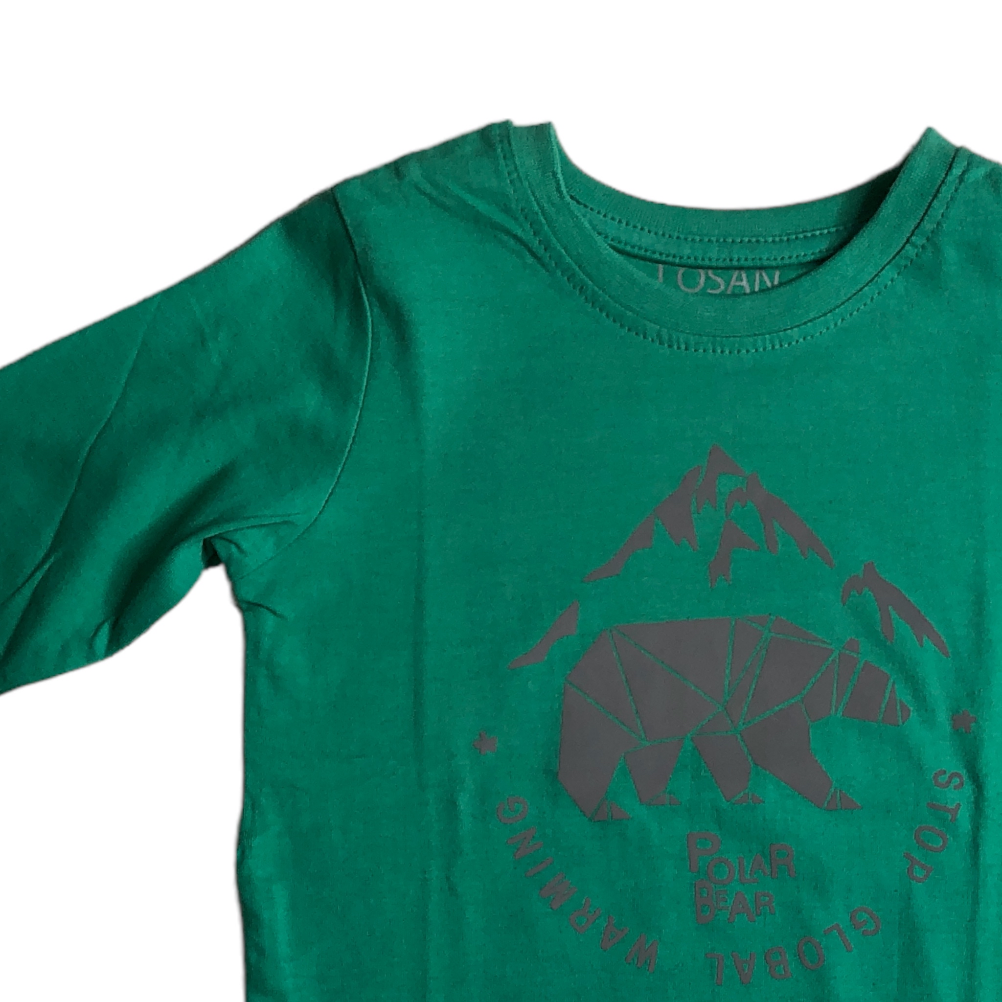 Foto 4 pulgar | Playera Losan Polar Bear 025-1206ALVER Verde para Niño