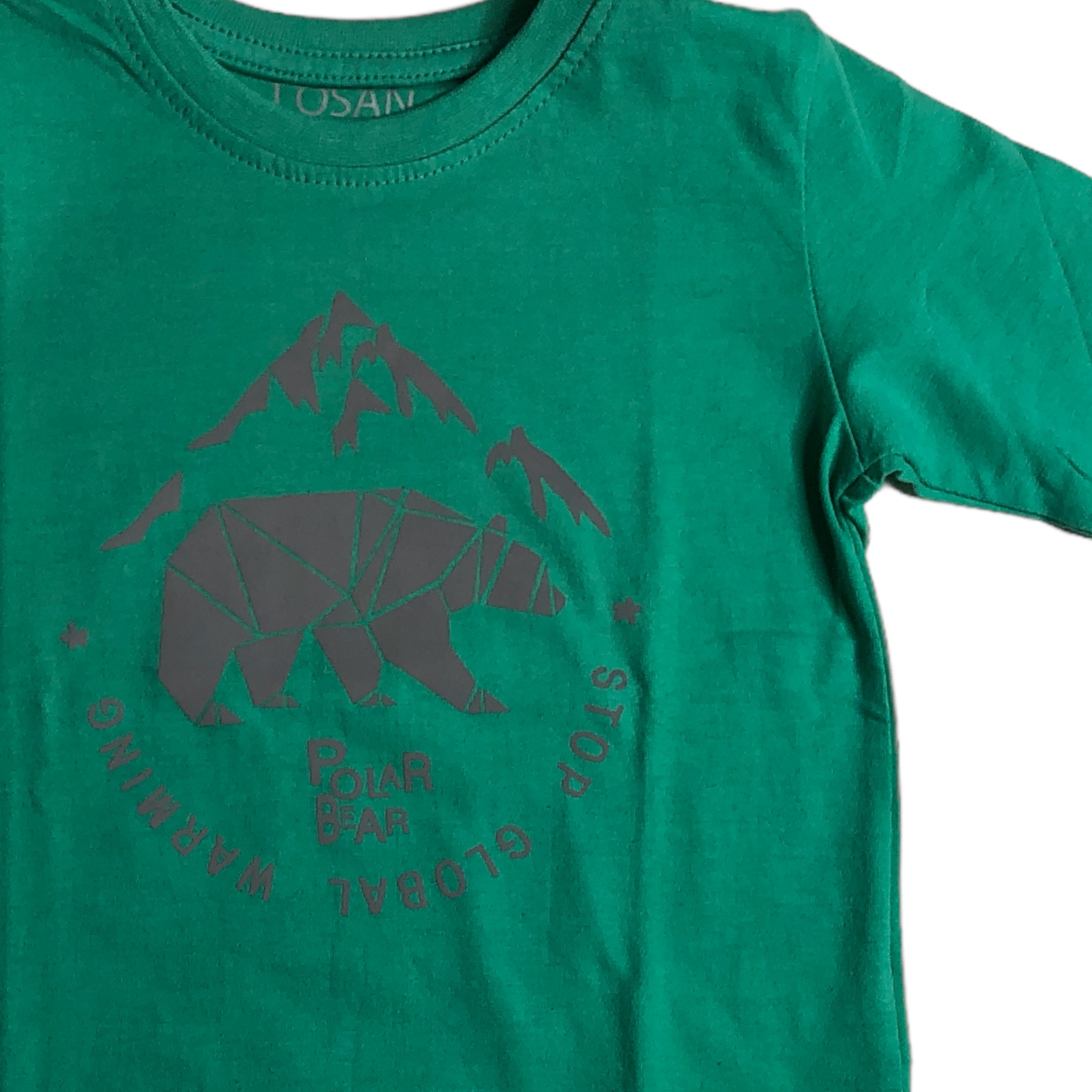 Foto 5 pulgar | Playera Losan Polar Bear 025-1206ALVER Verde para Niño