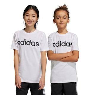 Foto 3 | Playera Adidas Essentials Blanca para Niño