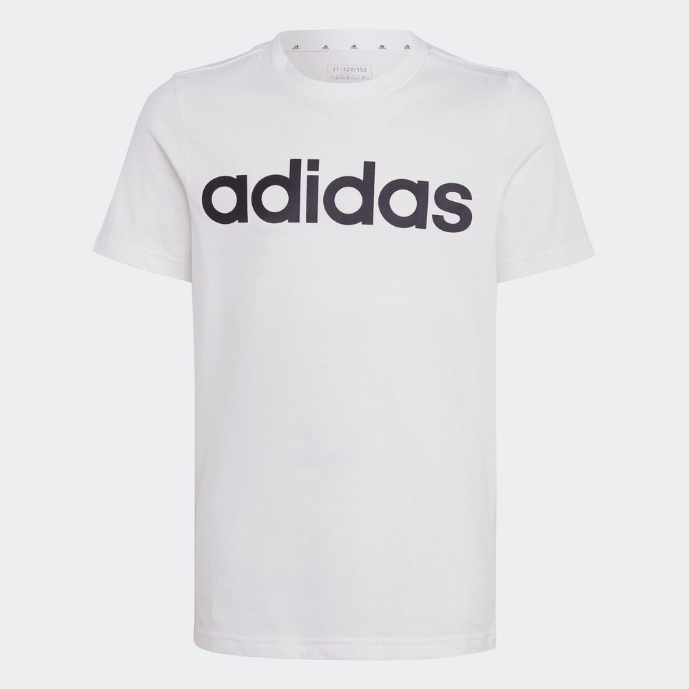 Foto 5 pulgar | Playera Adidas Essentials Blanca para Niño