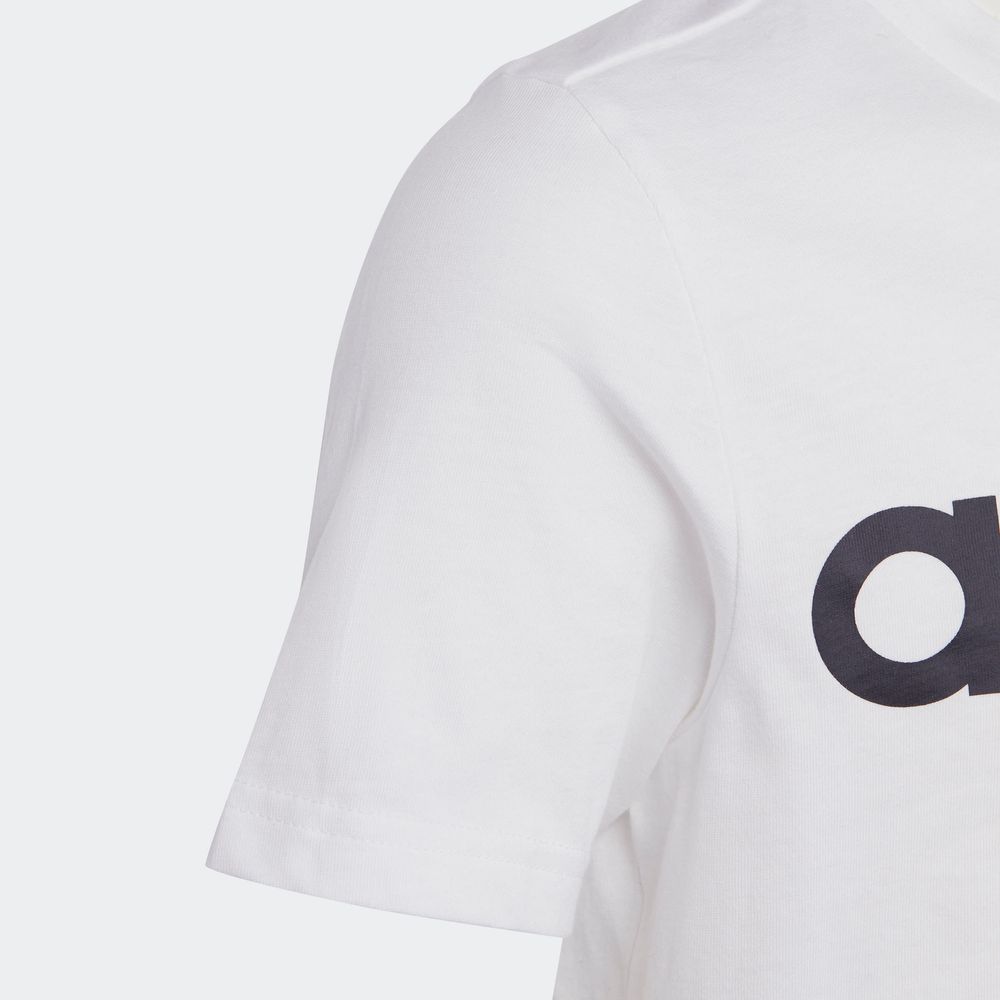 Foto 7 | Playera Adidas Essentials Blanca para Niño