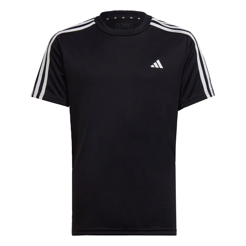 Playera Train Essentials Aeroready 3 Franjas Ajuste Clásico Adidas Negro para Niños