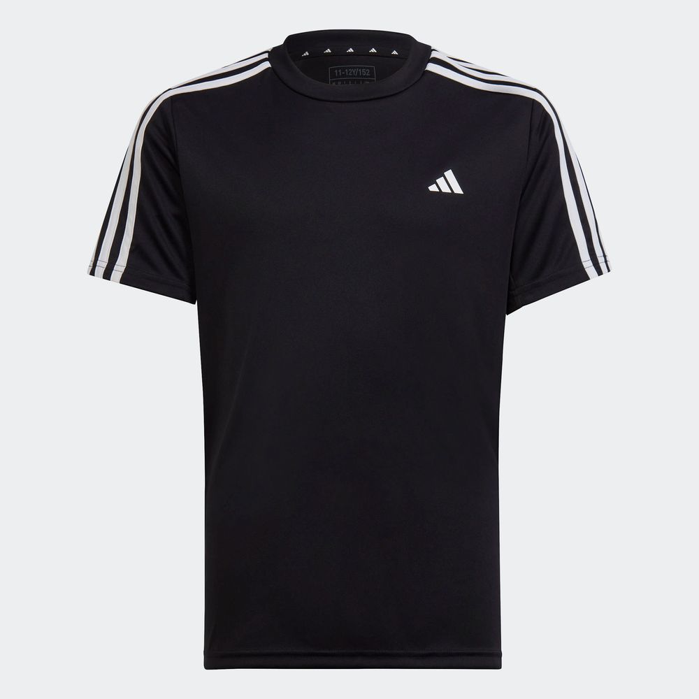 Foto 4 pulgar | Playera Train Essentials Aeroready 3 Franjas Ajuste Clásico Adidas Negro para Niños