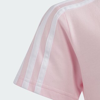 Foto 7 | Playera Essentials 3 Franjas Algodón Adidas Rosa para Niños