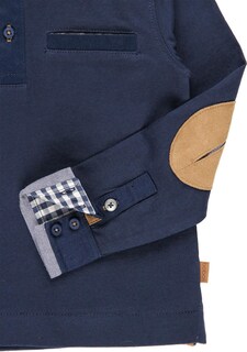 Foto 4 | Playera Boboli Azul Manga Larga para Niño