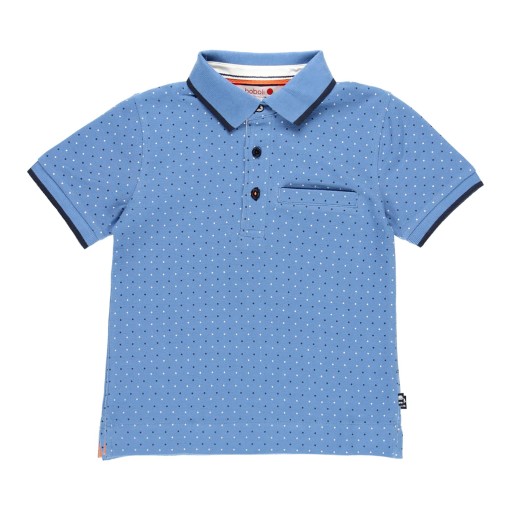 Camiseta Boboli Tipo Polo Azul para Niño