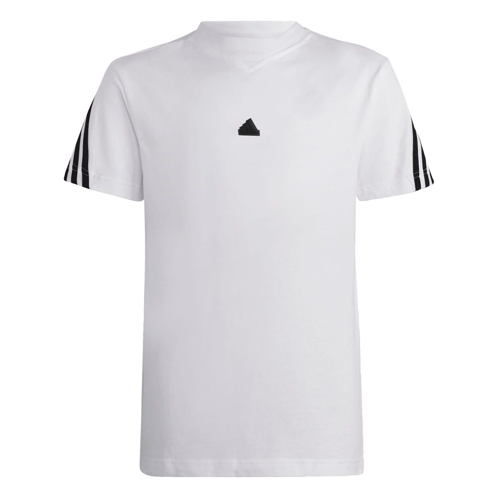 Foto 1 | Playera Adidas Future Icons 3 Franjas Blanca para Niños