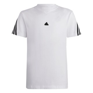 Foto 1 | Playera Adidas Future Icons 3 Franjas Blanca para Niños