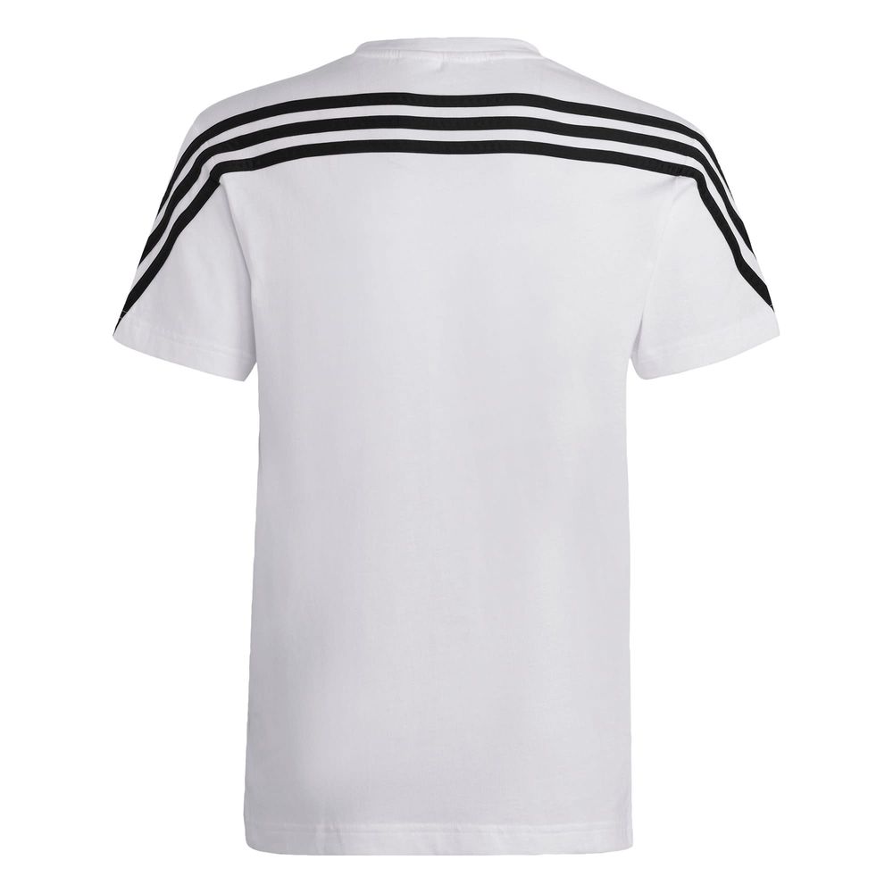 Foto 2 | Playera Adidas Future Icons 3 Franjas Blanca para Niños