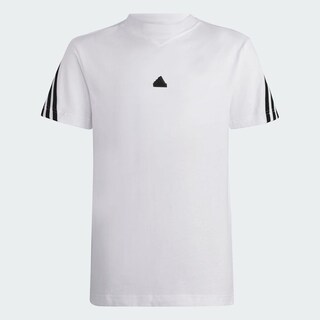 Foto 4 | Playera Adidas Future Icons 3 Franjas Blanca para Niños