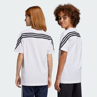 Foto 5 | Playera Adidas Future Icons 3 Franjas Blanca para Niños