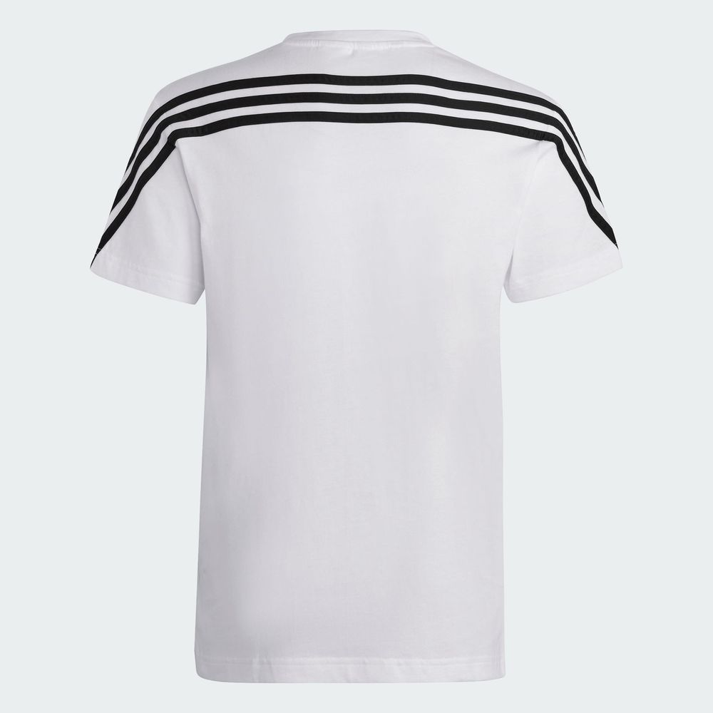 Foto 6 | Playera Adidas Future Icons 3 Franjas Blanca para Niños