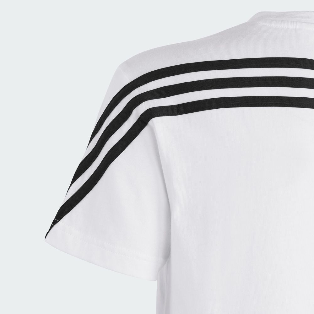 Foto 8 pulgar | Playera Adidas Future Icons 3 Franjas Blanca para Niños