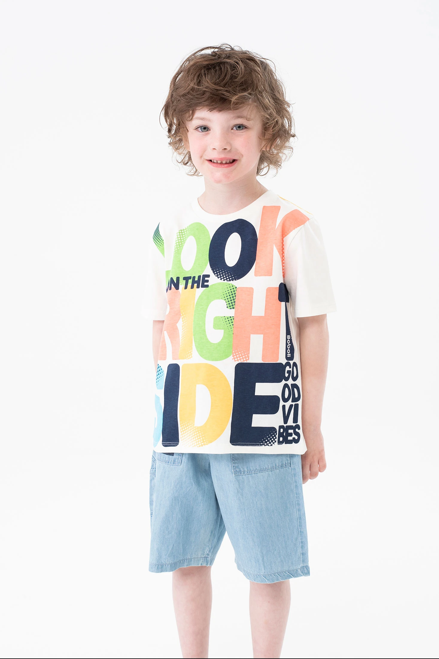 Foto 5 | Playera de Punto Boboli Look On The Bright Side para Niño