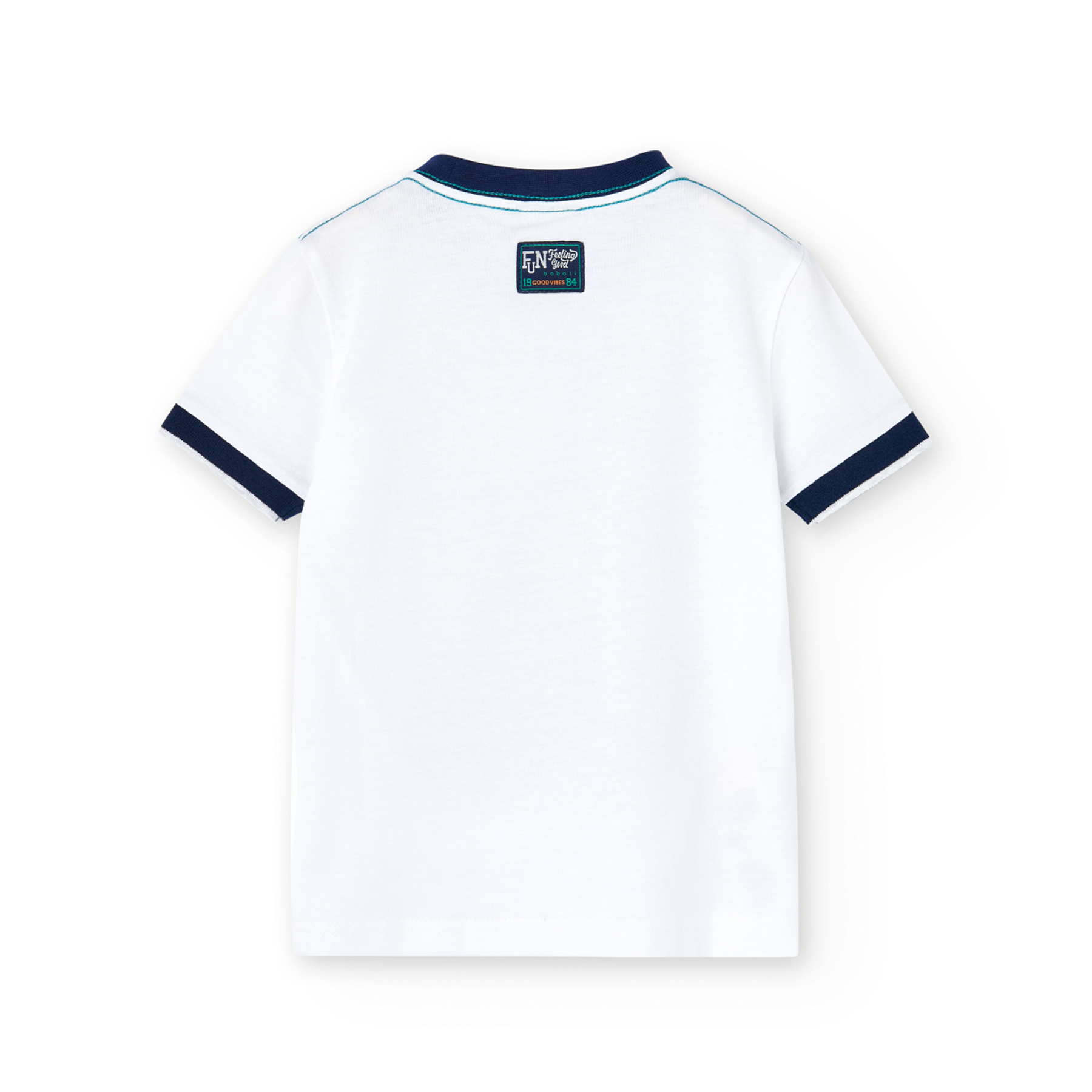 Foto 2 | Playera de Punto Boboli Blanco para Niño