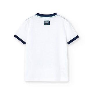 Foto 2 | Playera de Punto Boboli Blanco para Niño