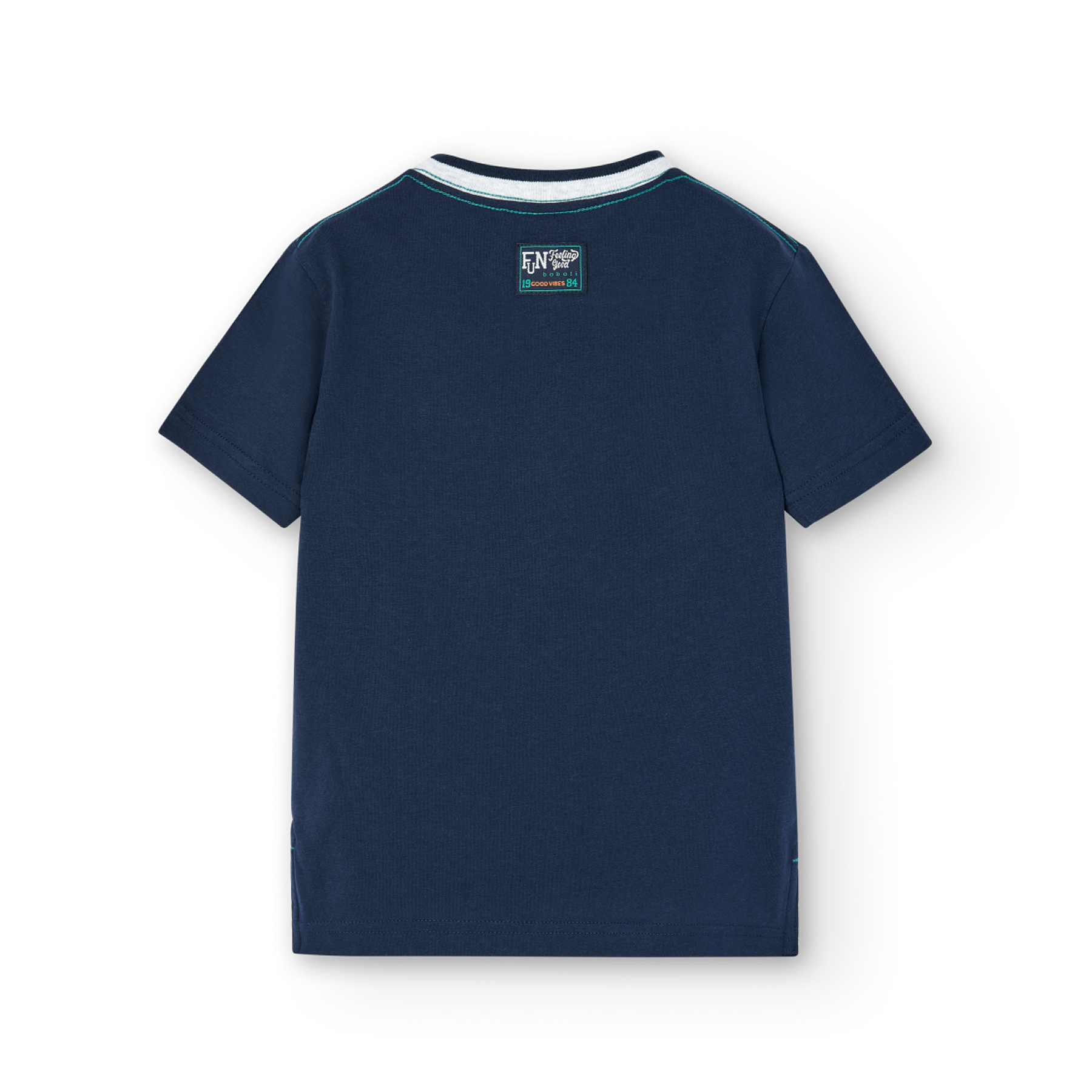 Foto 3 pulgar | Playera Boboli Azul con Estampado para Niño