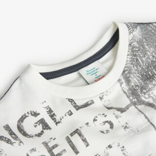 Foto 4 | Playera Boboli Blanca Estampado W para Niño