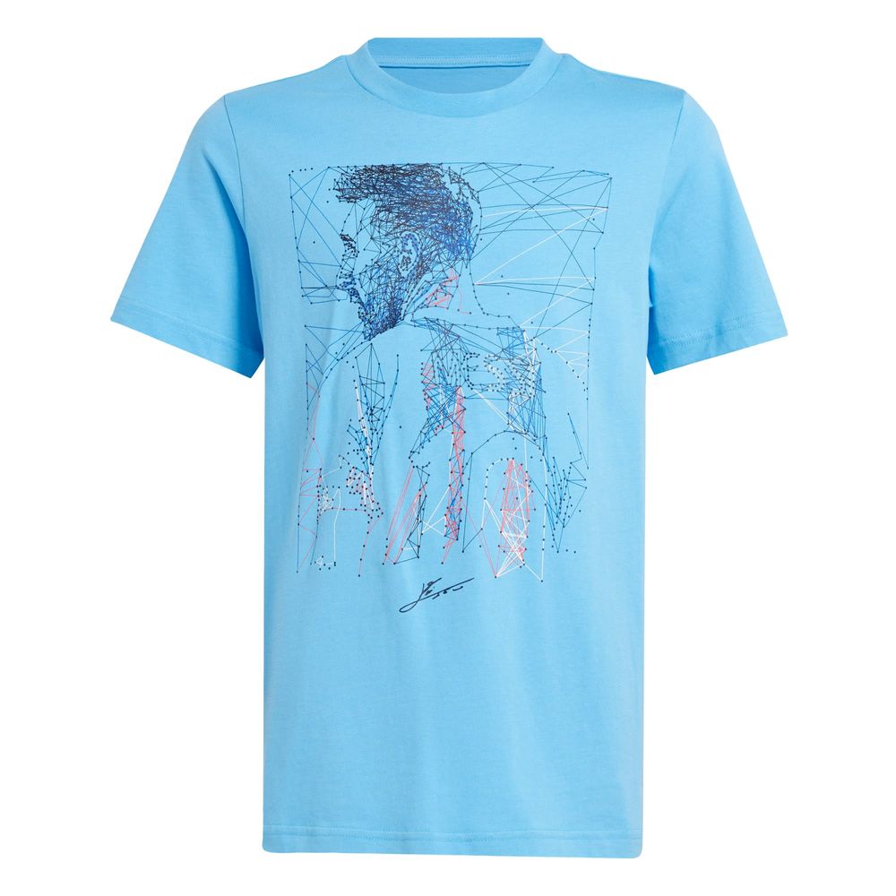 Playera Messi Fútbol Estampada Kids Adidas Azul Niños $599