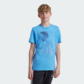 Foto 4 | Playera Messi Fútbol Estampada Kids Adidas Azul Niños