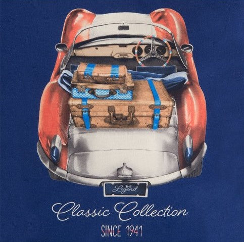 Foto 3 pulgar | Playera Azul Con Estampado Classic Collection Mayoral