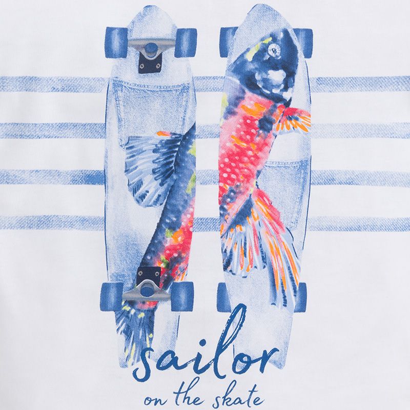 Foto 3 pulgar | Playera Mayoral Sailor On The Skateboard para Niño