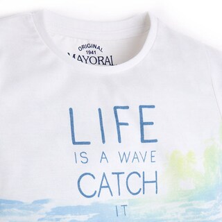 Foto 2 | Playera Life Is A Wave Catch It Mayoral para Niño