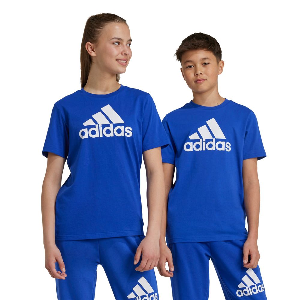 Foto 4 pulgar | Playera Essentials Big Logo Algodón Adidas Azul Niños