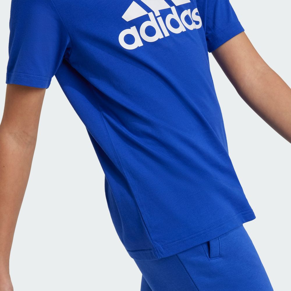 Foto 9 pulgar | Playera Essentials Big Logo Algodón Adidas Azul Niños