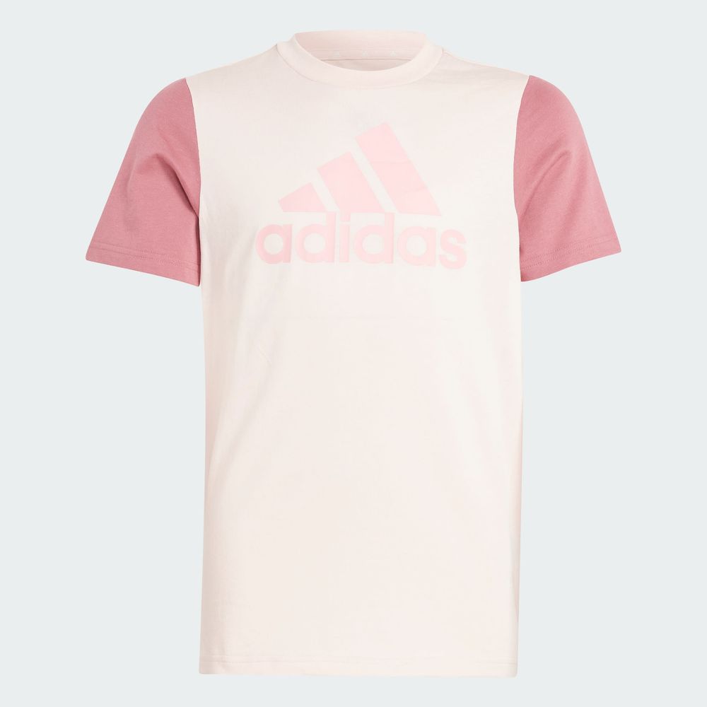 Foto 5 pulgar | Playera Essentials Big Logo Colorblock Kids Adidas Rosa Niños