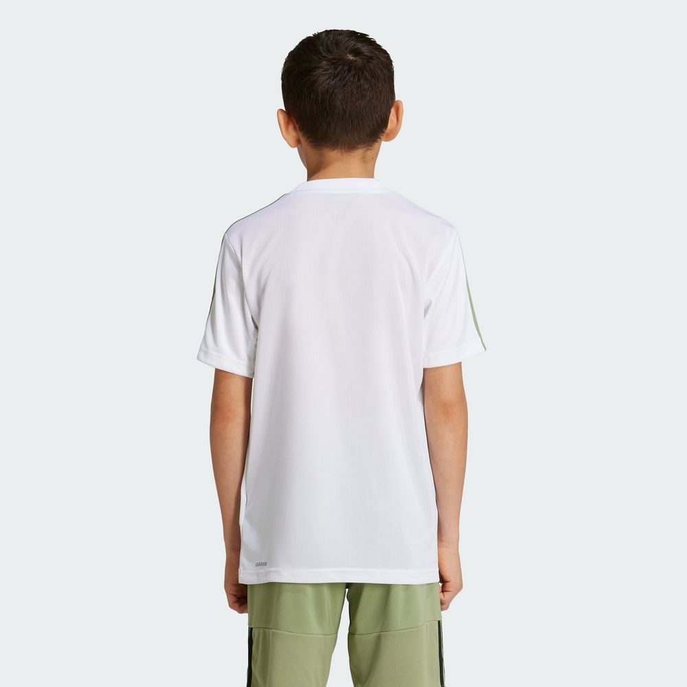 Foto 6 pulgar | Playera Train Essentials Aeroready 3 Franjas Ajuste Clásico Adidas Blanco Niños