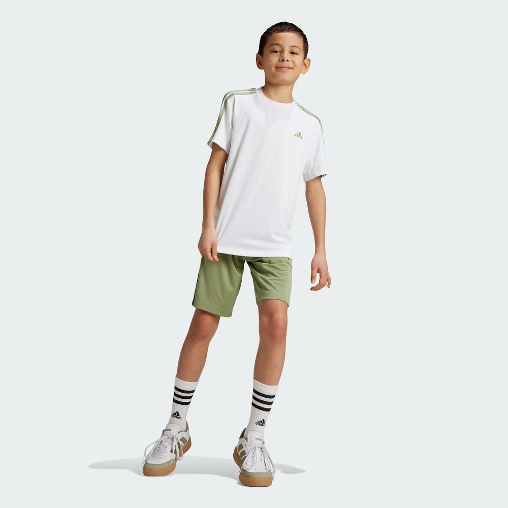 Foto 7 pulgar | Playera Train Essentials Aeroready 3 Franjas Ajuste Clásico Adidas Blanco Niños