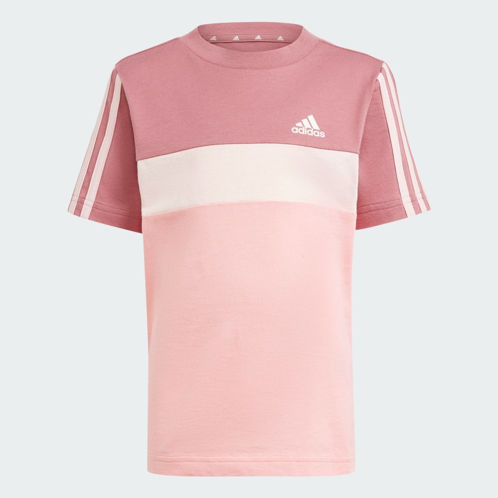 Foto 5 pulgar | Playera Tiberio 3 Franjas Colorblock De Algodón Para Niños Adidas Rojo Niños