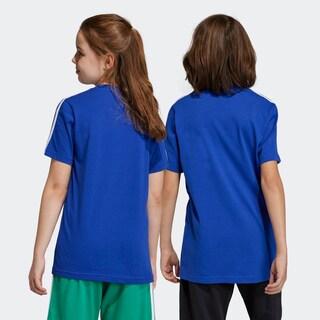 Foto 5 | Playera Essentials 3 Franjas Algodón Adidas Azul Niños