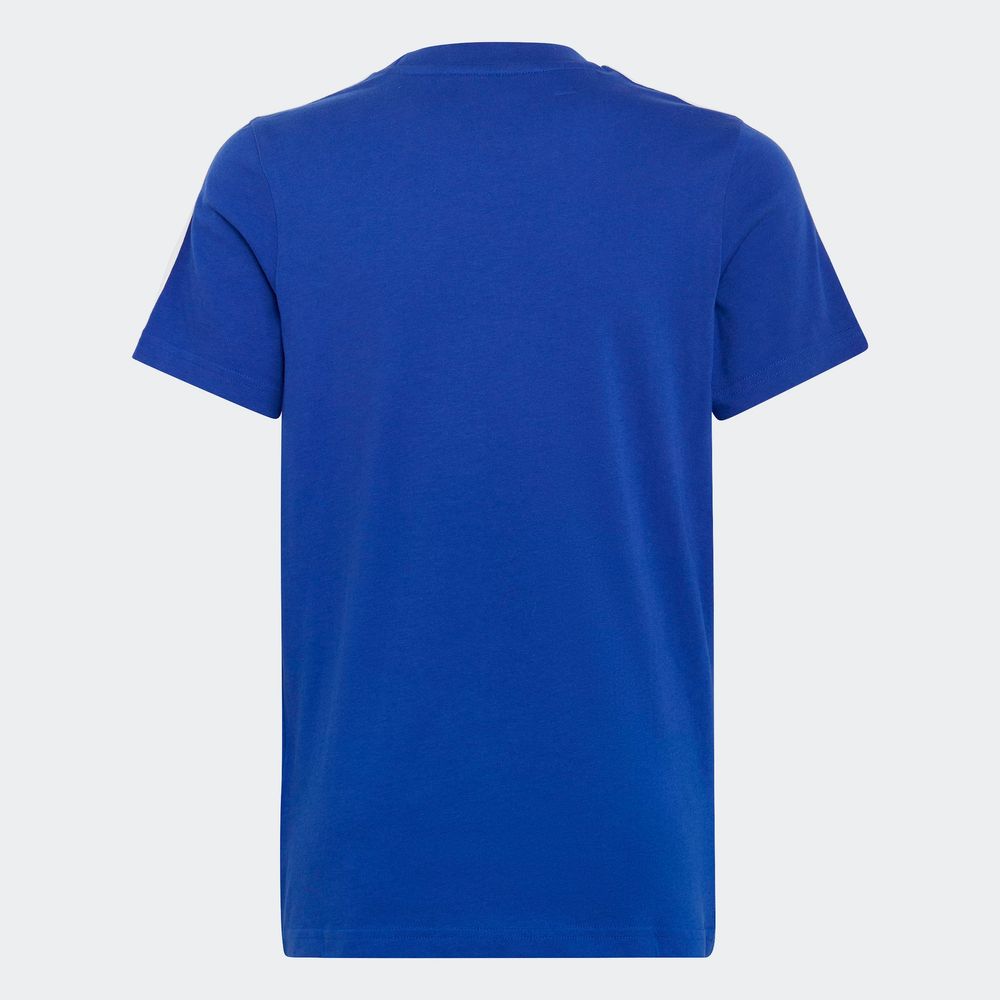 Foto 7 pulgar | Playera Essentials 3 Franjas Algodón Adidas Azul Niños