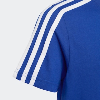 Foto 7 | Playera Essentials 3 Franjas Algodón Adidas Azul Niños