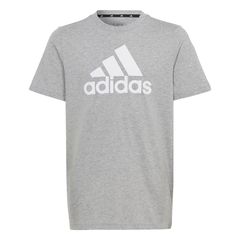 Foto 2 pulgar | Playera Essentials Big Logo Algodón Adidas Gris Niños